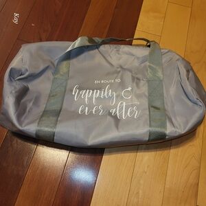 Grey Bridal duffel bag